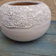 画像4: 丸鉢ホワイト（受皿つき） (4)